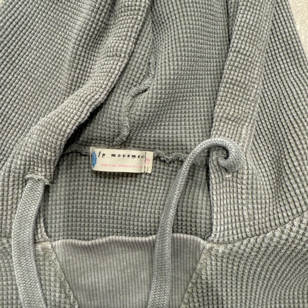 Free People Gray Oversized Long Sleeve Hoodie - Picture 3 of 9